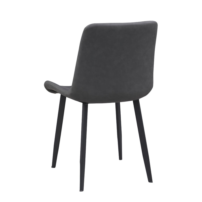 Chinatly KINGSLEY Contemporary Curved Back Side Chair w/ Steel Legs - 4 Per box Matte Black