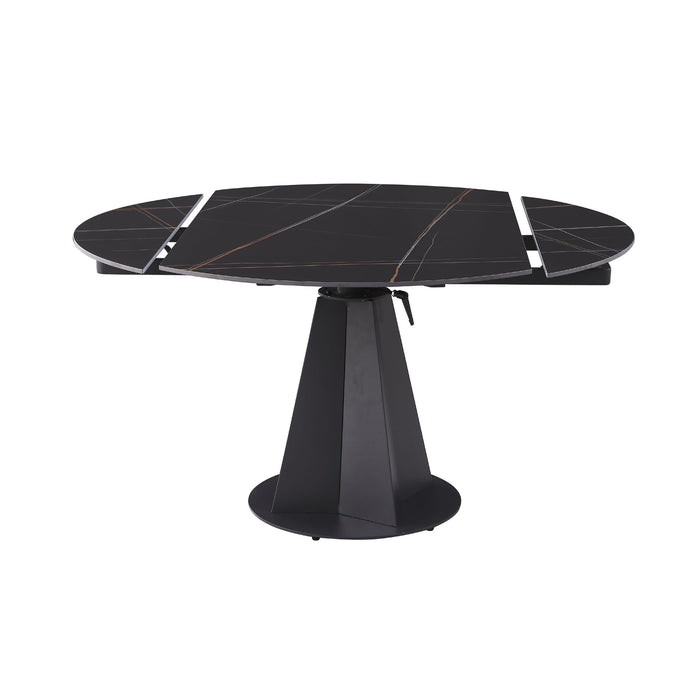 Chintaly JOCELYN Round Steel Base Plate Matte Black