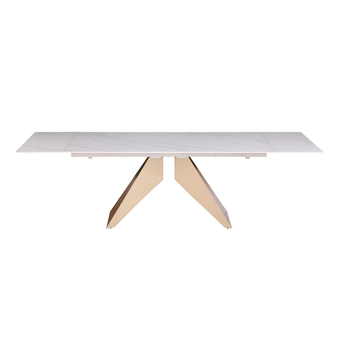 Chintaly AMELIA Pyramid Steel Base Champagne