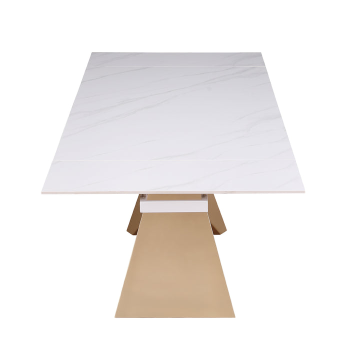 Chintaly AMELIA Pyramid Steel Base Champagne