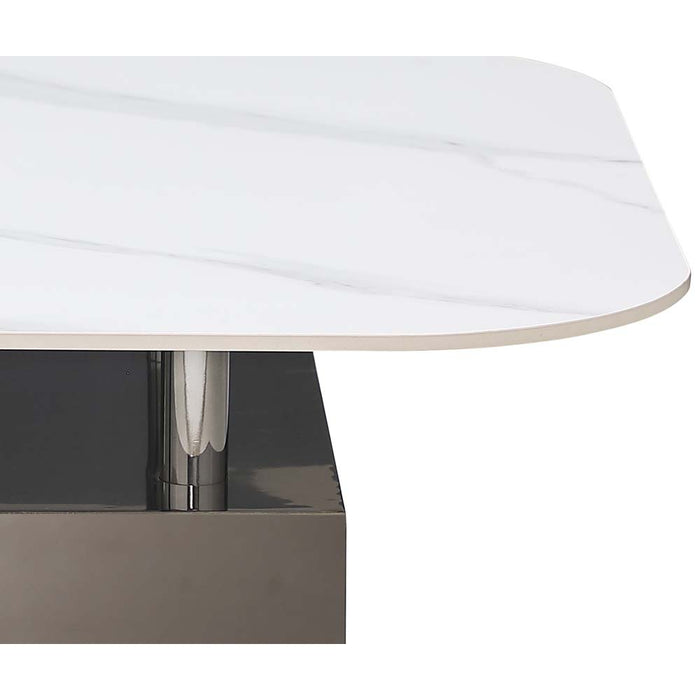 Chintaly 2191-OCC Square Steel base Plate Graphite