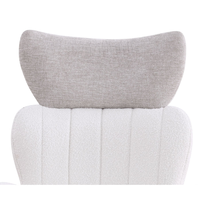 Chintaly NICOLE Contemporary Swivel Side Chair w/ Steel Base - 2 Per Box Matte Black