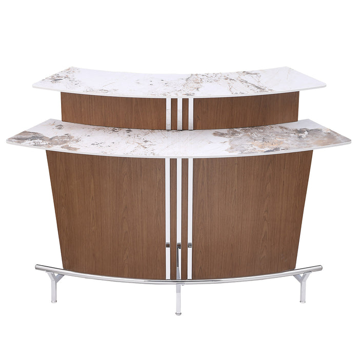 Chintaly RUBY-BAR-WAL Wooden Bar Body Walnut Veneer