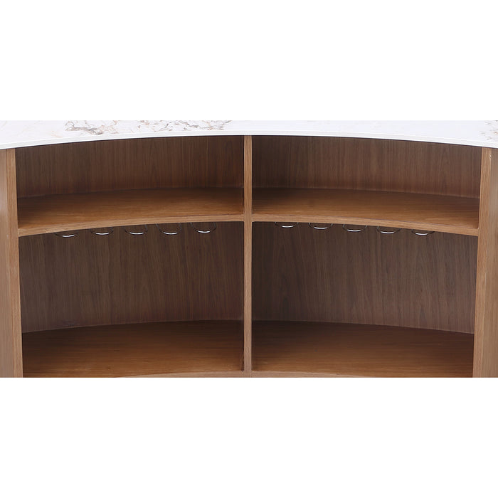 Chintaly RUBY-BAR-WAL Wooden Bar Body Walnut Veneer