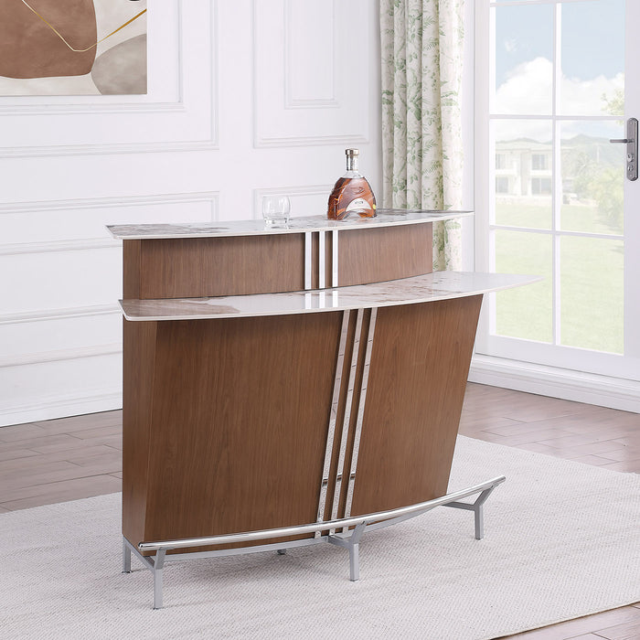 Chintaly RUBY-BAR-WAL Wooden Bar Body Walnut Veneer