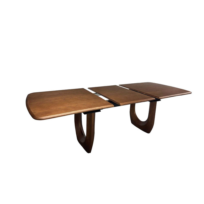 Chintaly SELMA Open Design Double Pedestal Base Walnut