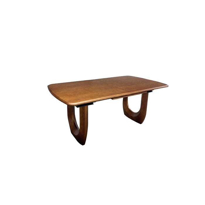 Chintaly SELMA Open Design Double Pedestal Base Walnut
