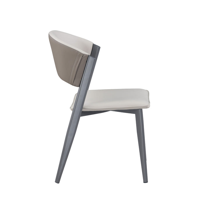 Chintaly JUNIPER Curved Back 2-Tone Side Chair - 2 Per Box Matte Charcoal