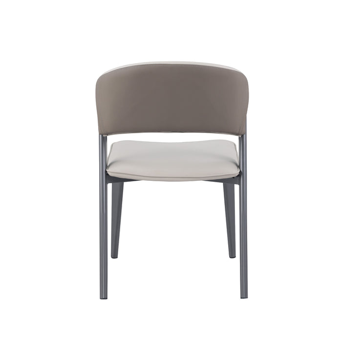 Chintaly JUNIPER Curved Back 2-Tone Side Chair - 2 Per Box Matte Charcoal