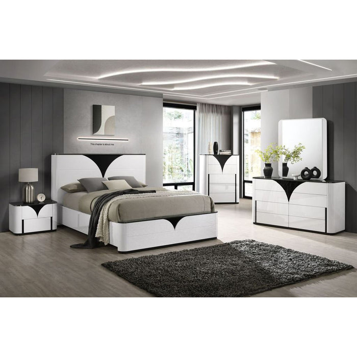 Chintaly OTTAWA 35"x 40" Rectangular Mirror Gloss White