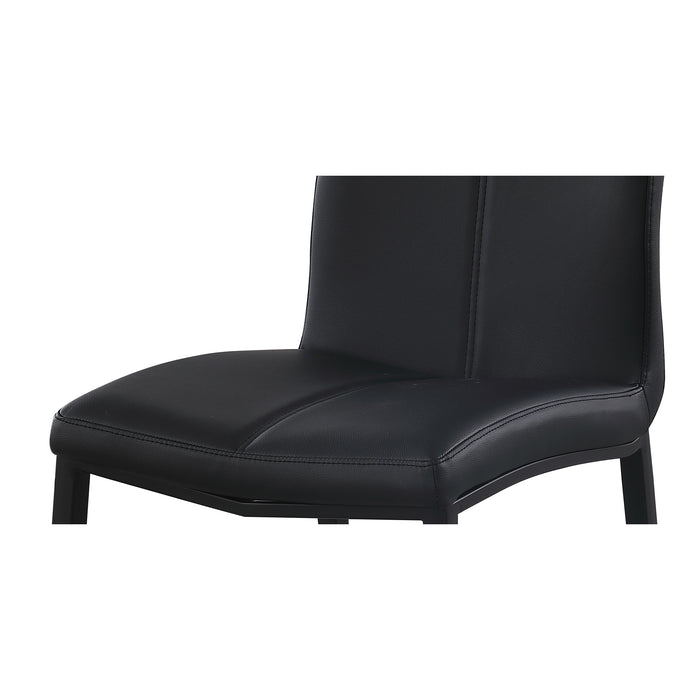 Chintaly HELEN Contemporary Dining Set w/ Extendable Table & Steel Legged Chairs