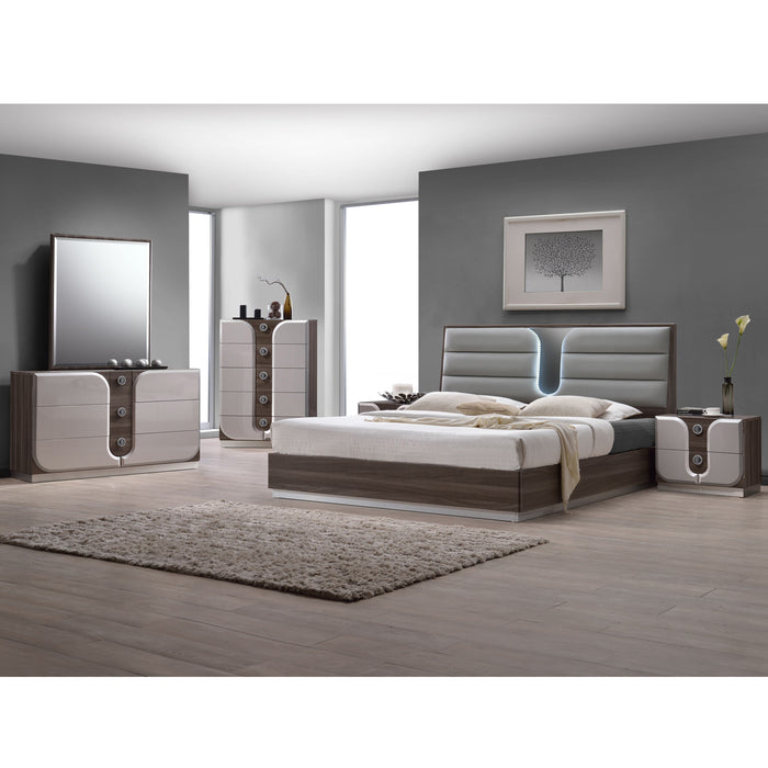 Chintaly London modern 5-piece bedroom set with queen size bed, featuring sleek design and coordinating bedroom furniture.