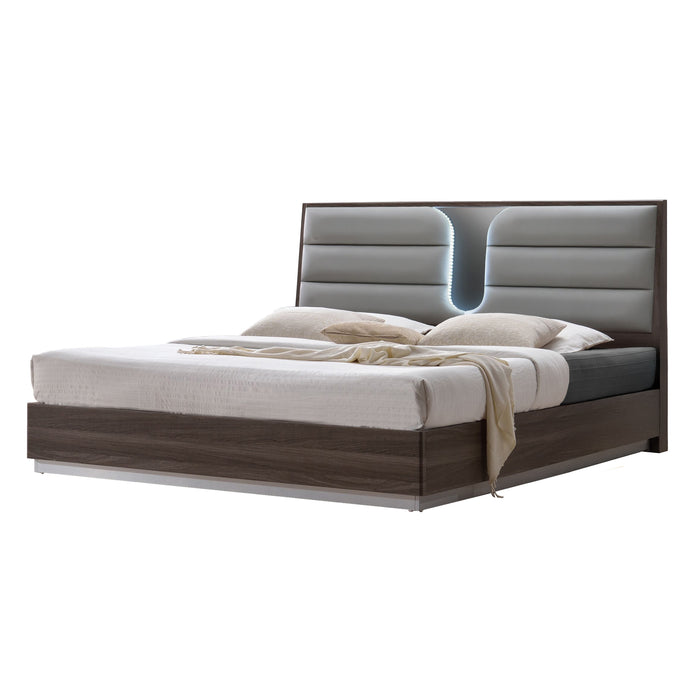 Modern Chintaly London 5-piece bedroom set with queen size bed, featuring sleek design and coordinated bedroom furniture.