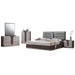 Chintaly London modern 5-piece bedroom set with queen size bed, dresser, and nightstands, featuring sleek contemporary design.