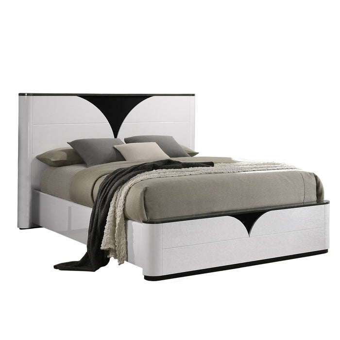 Chintaly OTTAWA 5-Piece Queen Size Bedroom Set w/ Bed, Dresser, Mirror & 2 Nightstands
