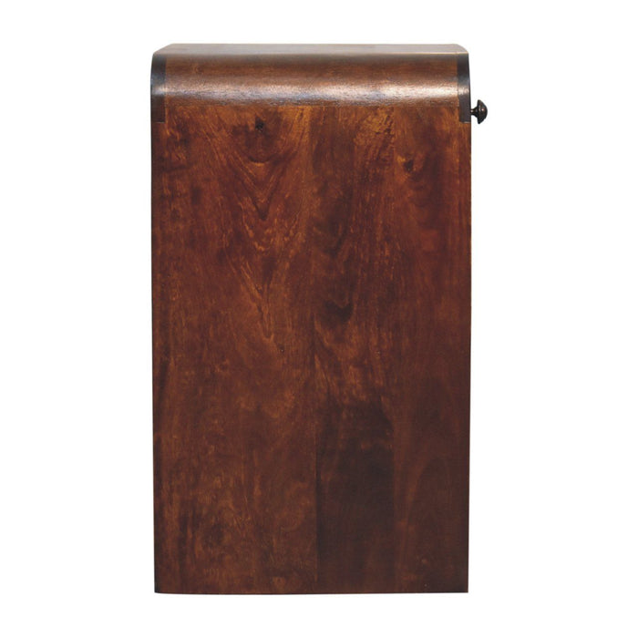 24" Solid Wood One Drawer Nightstand - Chestnut
