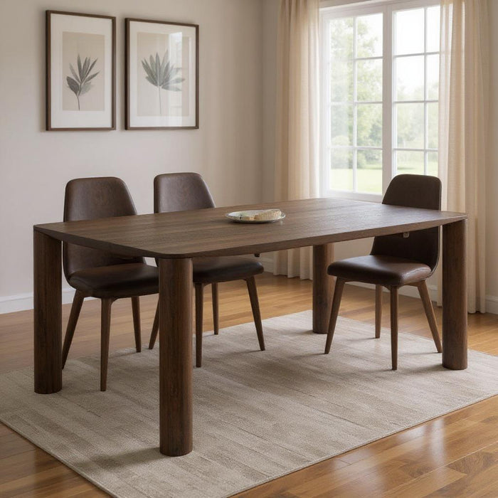 79" Solid Wood Dining Table - Espresso