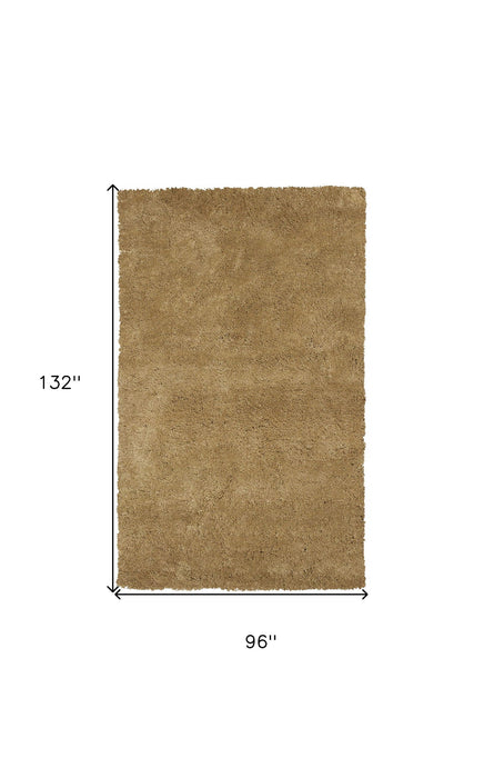 8' x 11' Indoor Shag Rug - Gold