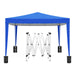 Giga 10x10ft folding canopy with removable sidewalls, portable outdoor event shelter, UPF 50+ UV protection, with carry and weight bags