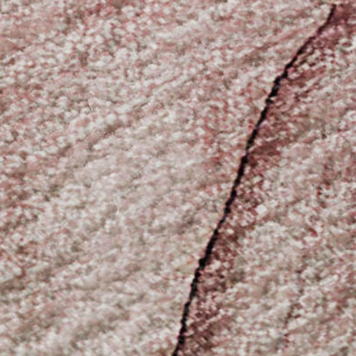 3' X 5' Abstract Washable Area Rug With UV Protection (646615) - Blush / Ivory