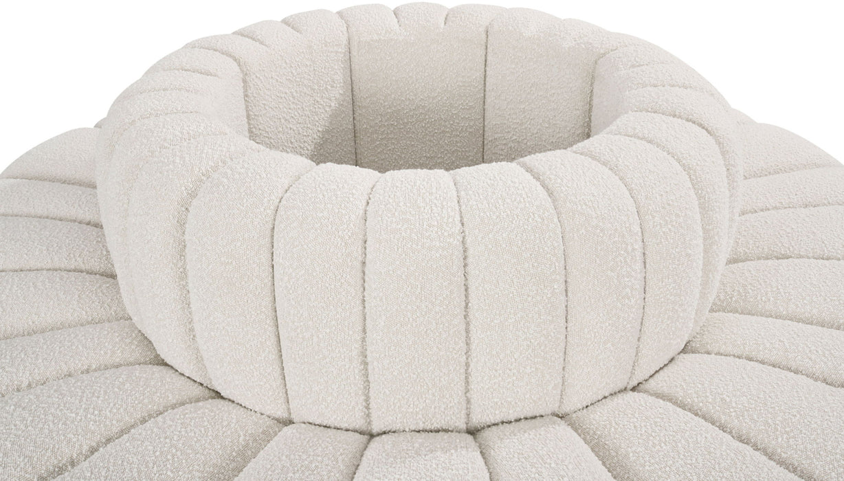 Arc - Boucle Fabric 8 Piece Round Modular Sofa