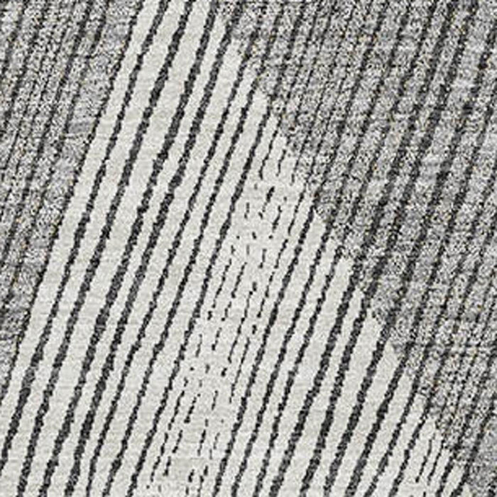 10' X 14' Geometric Washable Area Rug With UV Protection (676218) - Pewter / Gold / Ivory