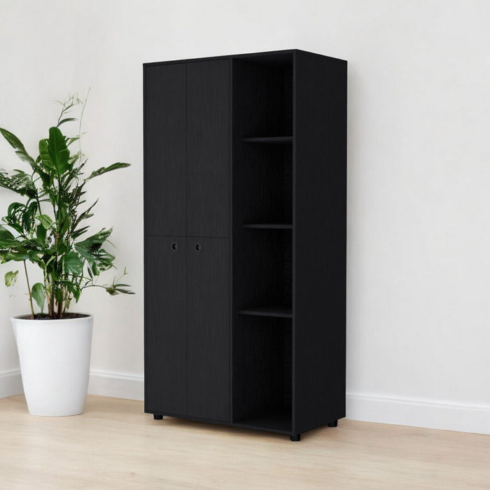 Drawer Dresser Wooden - Black