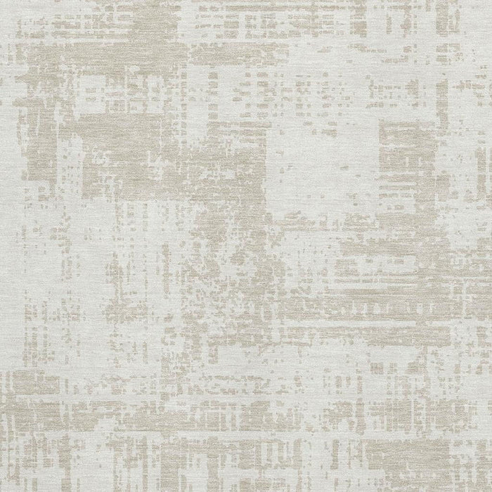 10' X 14' Abstract Washable Area Rug With UV Protection (671156) - Ivory / Beige