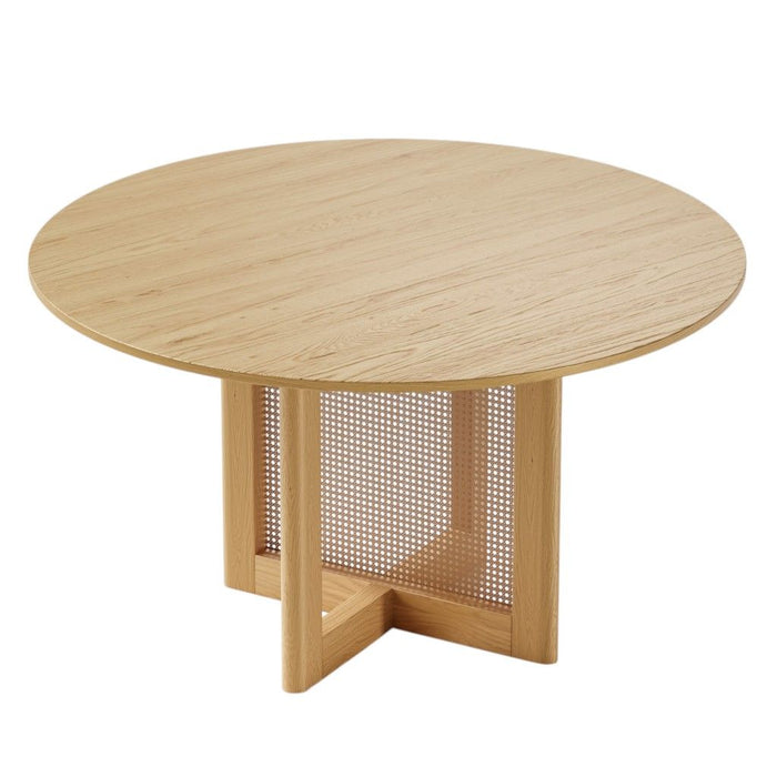 52" Solid Wood Rounded Bar Table - Yellow