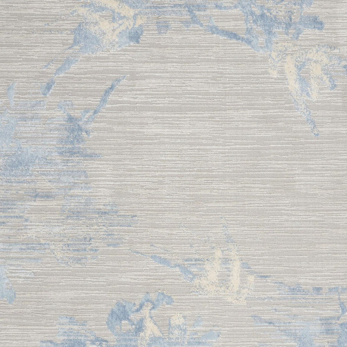 5' X 7' Floral Area Rug (573000) - Gray