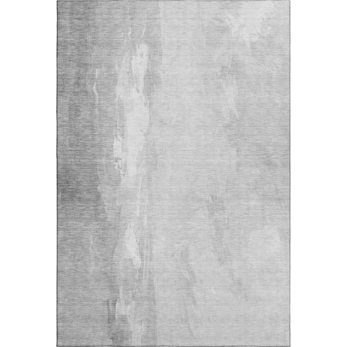 10' X 14' Abstract Washable Area Rug With UV Protection (705533) - Gray / Ivory