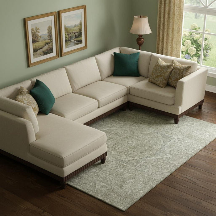 10' X 14' Oriental Washable Area Rug With UV Protection (699867) - Gray / Silver