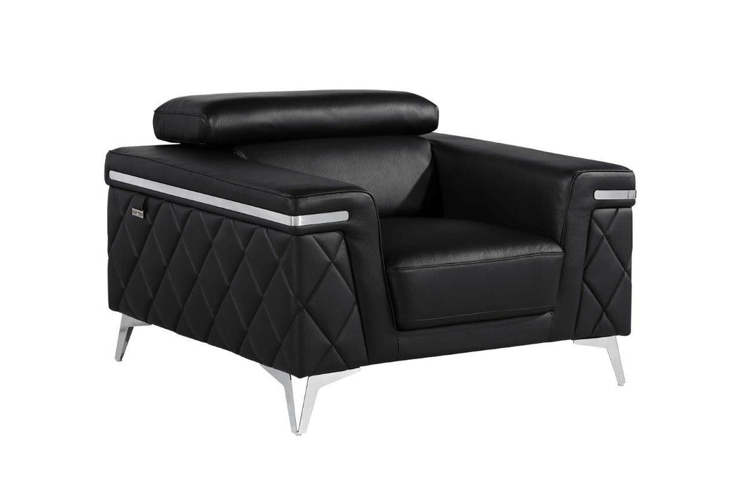 42" Metallic Arm Chair - Silver