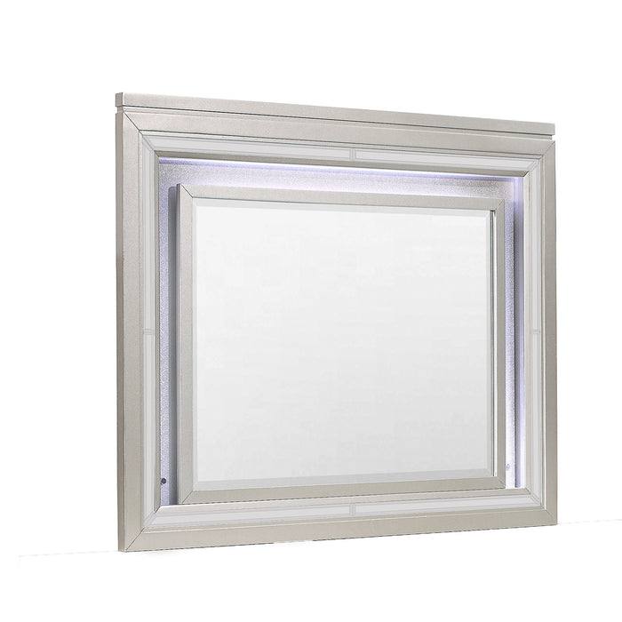 38" Lighted Mounted Accent Mirror - Champagne