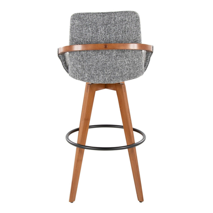 Cosmo - Fixed-Height Barstool - Walnut Bamboo Base