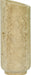 Lochlan Meridian Furniture travertine vase with a smooth, rounded body and narrow neck, ideal for home decor or floral arrangements.
