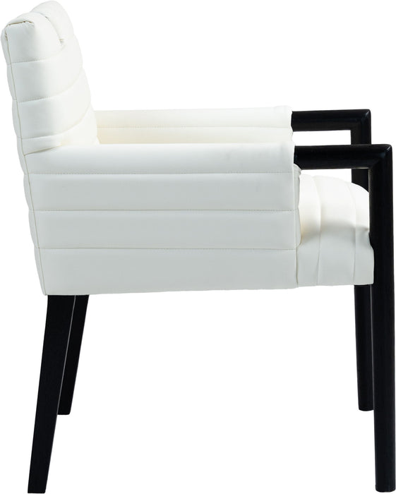 Aimee - Dining Arm Chair - Black Legs