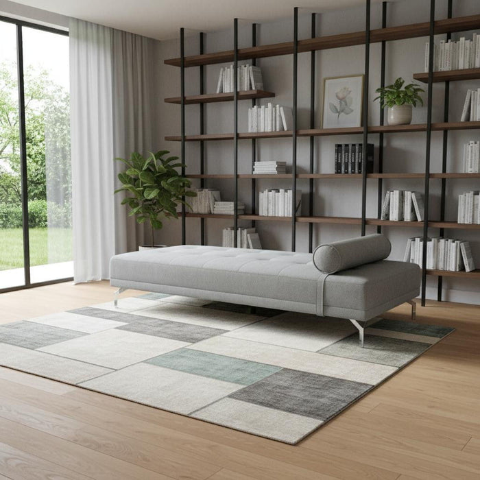 Velvet Sofa And Toss Pillow With Black Legs - Gray