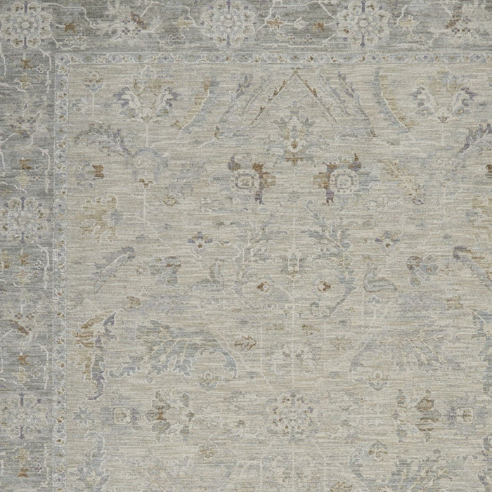 8' X 10' Floral Area Rug (551084) - Gray