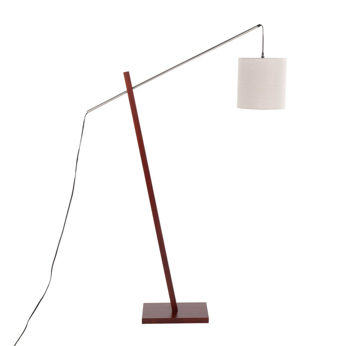 Arturo - Contemporary Floor Lamp - Walnut Wood