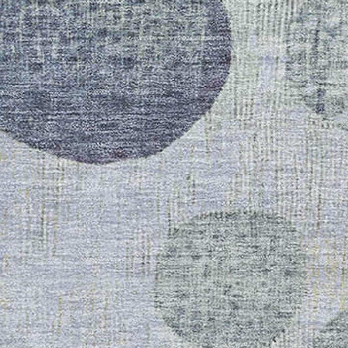 10' X 14' Geometric Washable Area Rug With UV Protection (707443) - Denim Blue / Green / Peach