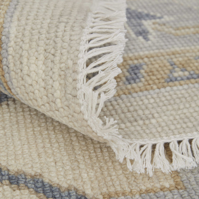 12' X 15' Floral Hand Knotted Area Rug With Fringe - Gray