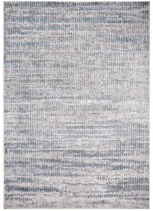 12' x 18' Abstract Area Rug - Blue Gray And Ivory