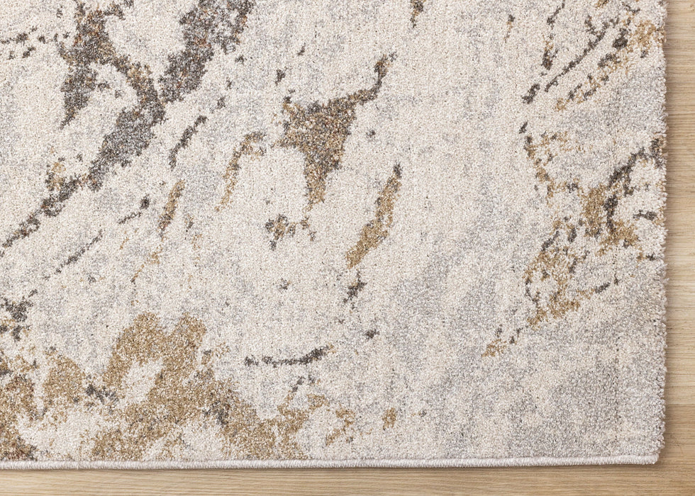 8' X 11' Abstract Area Rug (660045) - White / Gray