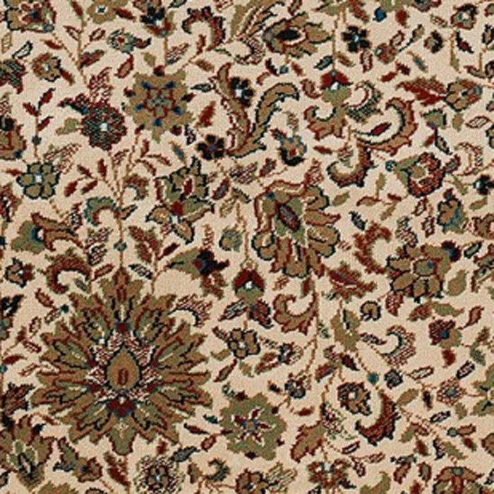 10' X 13' Oriental Area Rug - Ivory And Green