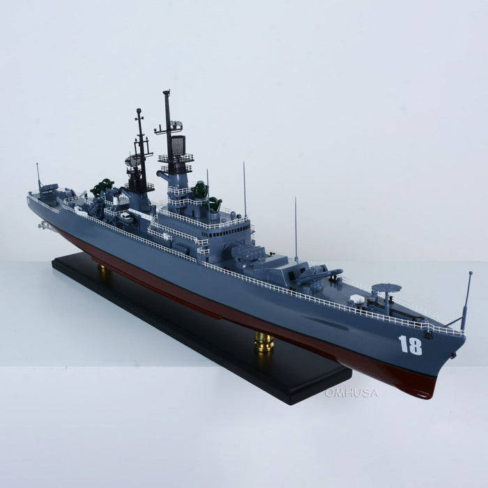 Hand Painted Model Boat (624241) - Blue / Dark Brown