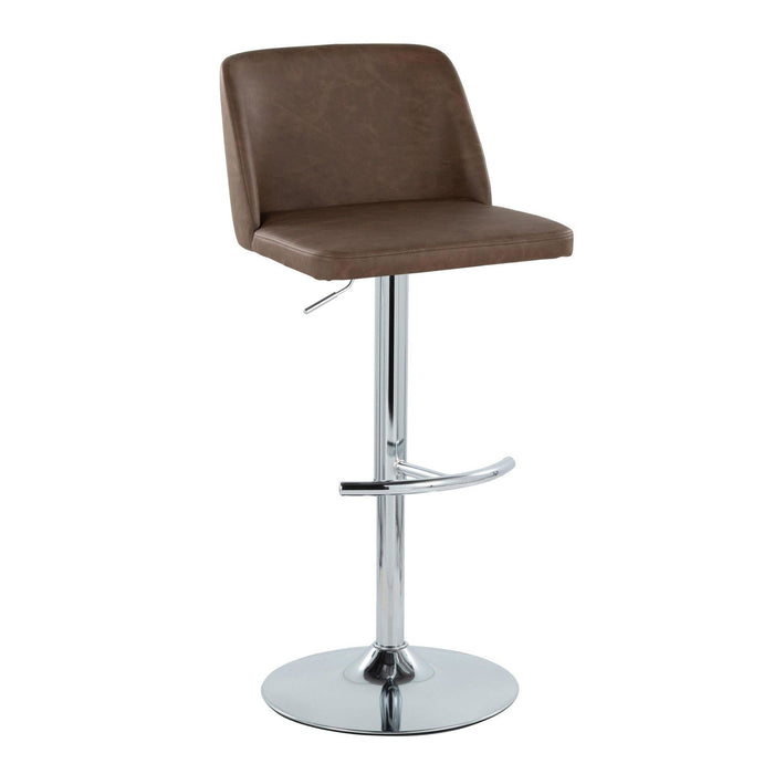 Tintori - Adjustable Barstool (Set of 2) - Chrome Base