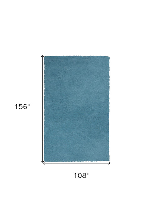 9' x 13' Hand Woven Area Rug - Blue
