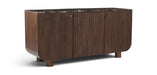 Meridian Furniture Cressa mango wood sideboard with sleek design and storage drawers, ideal for modern living spaces.