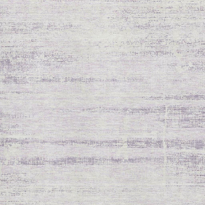 10' X 14' Abstract Washable Area Rug With UV Protection - Lavender / Ivory